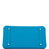 Hermes Birkin 35 Bleu Zanzibar Epsom Palladium Hardware