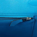 Hermes Birkin 35 Bleu Zanzibar Epsom Palladium Hardware