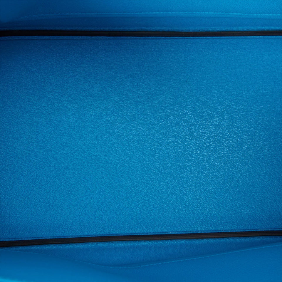 Hermes Birkin 35 Bleu Zanzibar Epsom Palladium Hardware