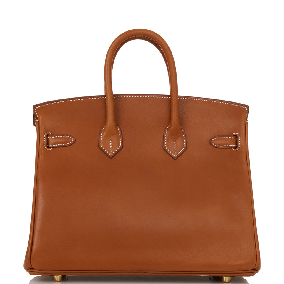 Hermes Birkin 25 Fauve Barenia Gold Hardware