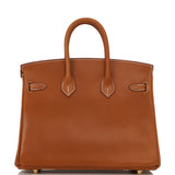 Hermes Birkin 25 Fauve Barenia Gold Hardware