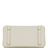 Hermes Birkin 25 Craie Togo Rose Gold Hardware