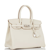 Hermes Birkin 30 Craie Togo Palladium Hardware
