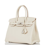 Hermes Birkin 30 Craie Togo Palladium Hardware