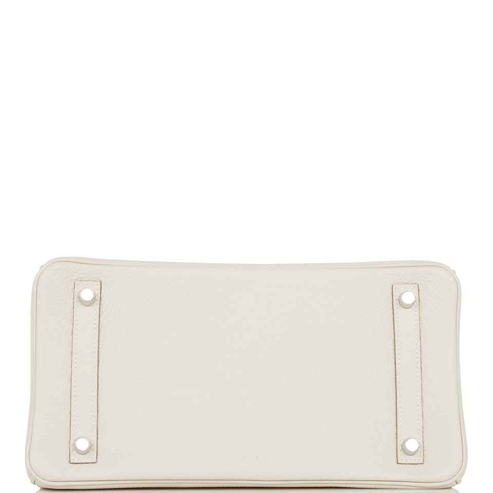 Hermes Birkin 30 Craie Togo Palladium Hardware