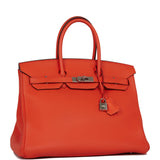 Hermes Birkin 35 Capucine Togo Palladium Hardware