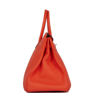Hermes Birkin 35 Capucine Togo Palladium Hardware