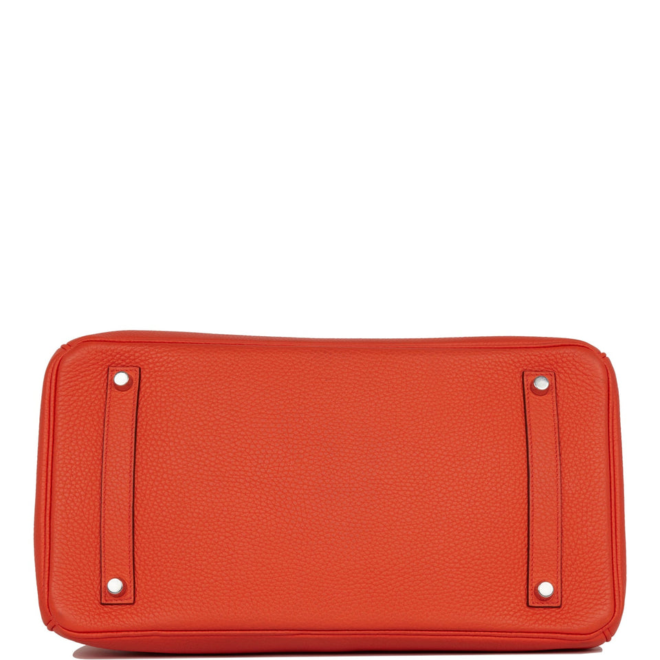 Hermes Birkin 35 Capucine Togo Palladium Hardware