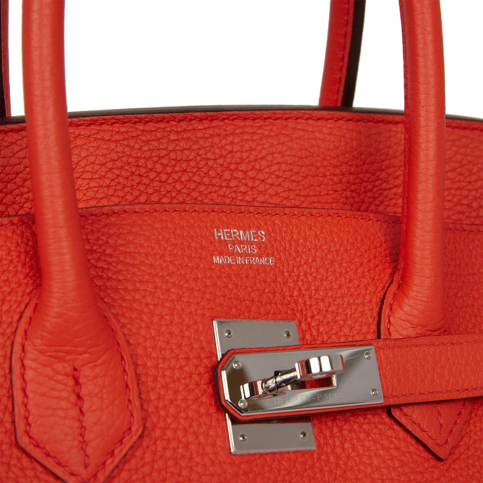 Hermes Birkin 35 Capucine Togo Palladium Hardware