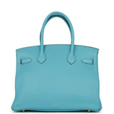 Hermes Birkin 30 Bleu Paon Togo Gold Hardware