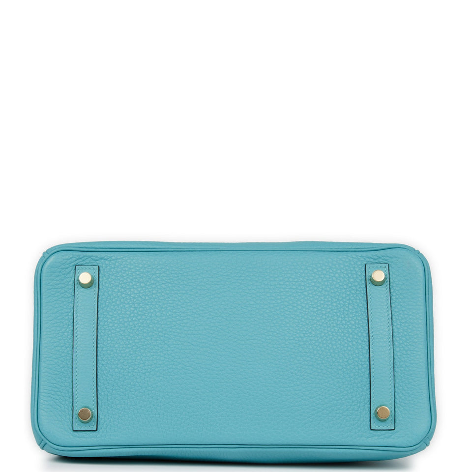 Hermes Birkin 30 Bleu Paon Togo Gold Hardware