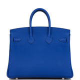 Hermes Birkin 25 Bleu Royal Verso Togo Palladium Hardware