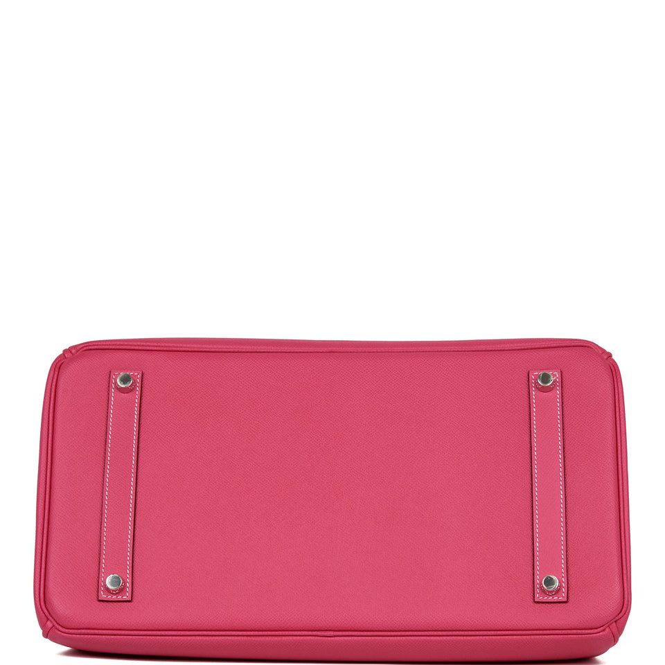 Hermes Birkin 35 Rose Tyrien Epsom Palladium Hardware