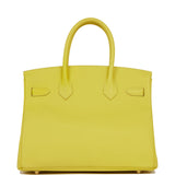 Hermes Birkin 30 Lime Epsom Gold Hardware
