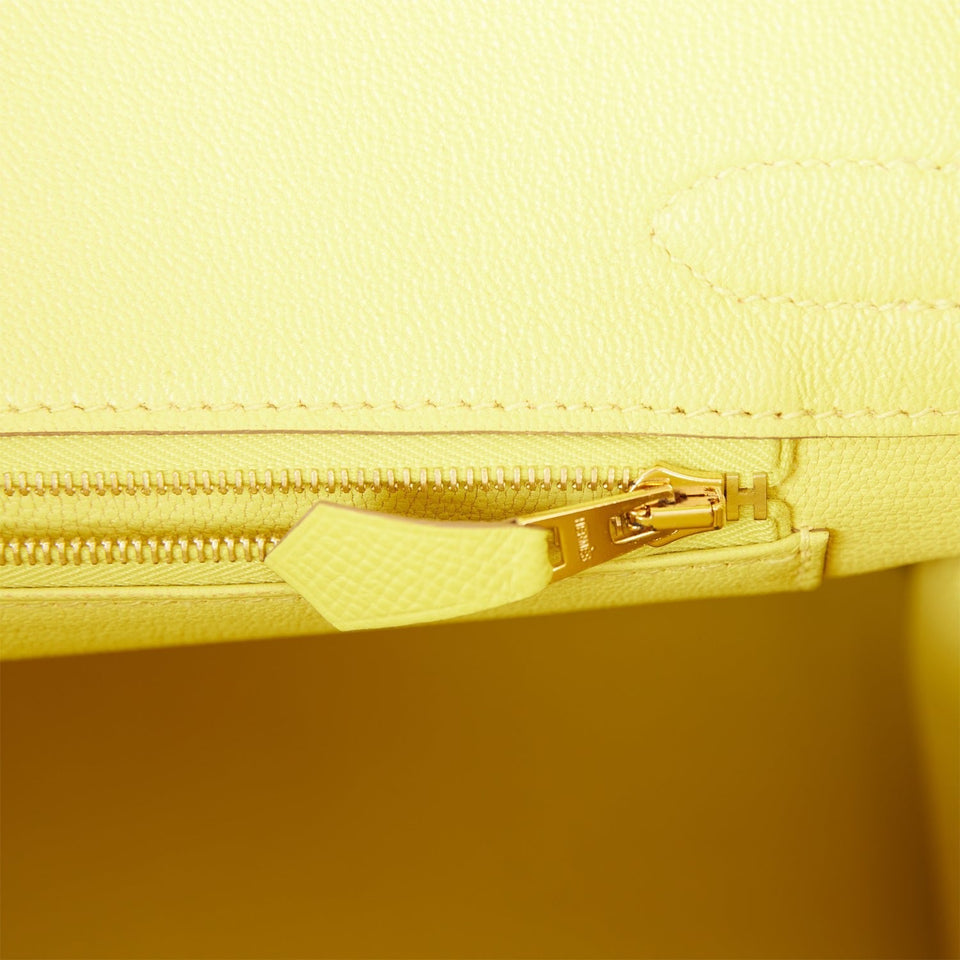 Hermes Birkin 30 Lime Epsom Gold Hardware