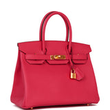 Hermes Birkin 30 Rose Extreme Epsom Gold Hardware
