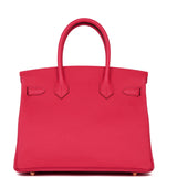 Hermes Birkin 30 Rose Extreme Epsom Gold Hardware