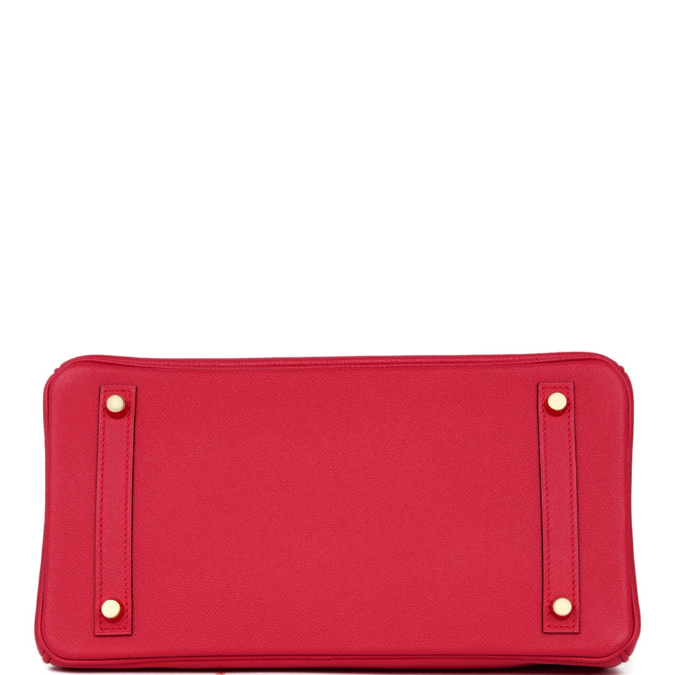 Hermes Birkin 30 Rose Extreme Epsom Gold Hardware