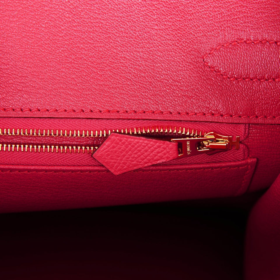 Hermes Birkin 30 Rose Extreme Epsom Gold Hardware