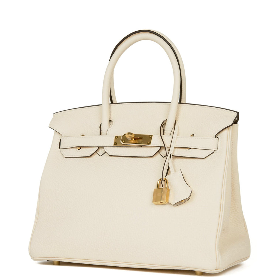 Hermes Birkin 30 Nata Clemence Gold Hardware
