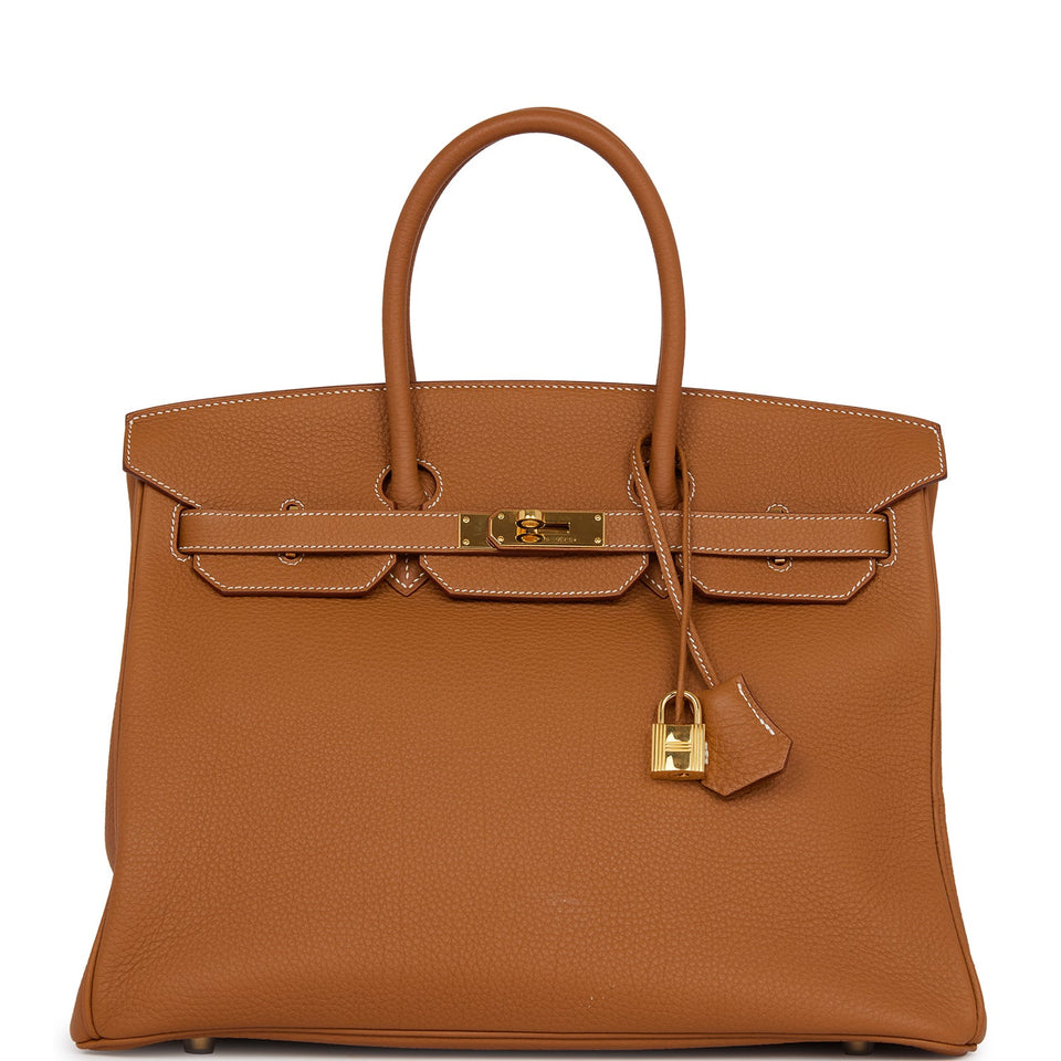 Hermes Birkin 35 Gold Togo Gold Hardware