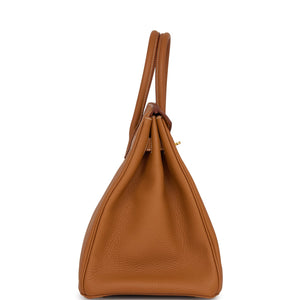 Hermes Birkin 35 Gold Togo Gold Hardware