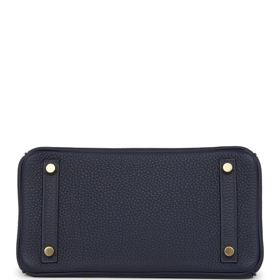 Hermes Birkin 25 Bleu Nuit Togo Gold Hardware
