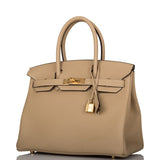 Hermes Birkin 30 Trench Clemence Gold Hardware
