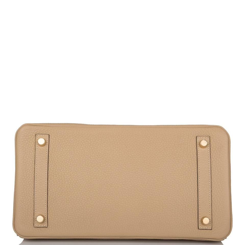 Hermes Birkin 30 Trench Clemence Gold Hardware