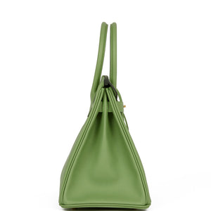 Hermes Birkin 30 Vert Criquet Epsom Gold Hardware