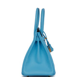 Hermes Birkin 30 Celeste Epsom Gold Hardware