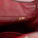 Hermes Birkin 35 Rouge H Togo Gold Hardware Deposit