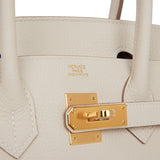 Hermes Birkin 30 Craie Togo Gold Hardware