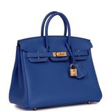 Hermes Birkin 25 Bleu France Togo Gold Hardware