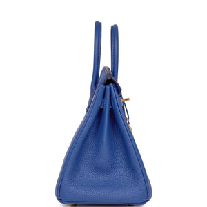 Hermes Birkin 25 Bleu France Togo Gold Hardware