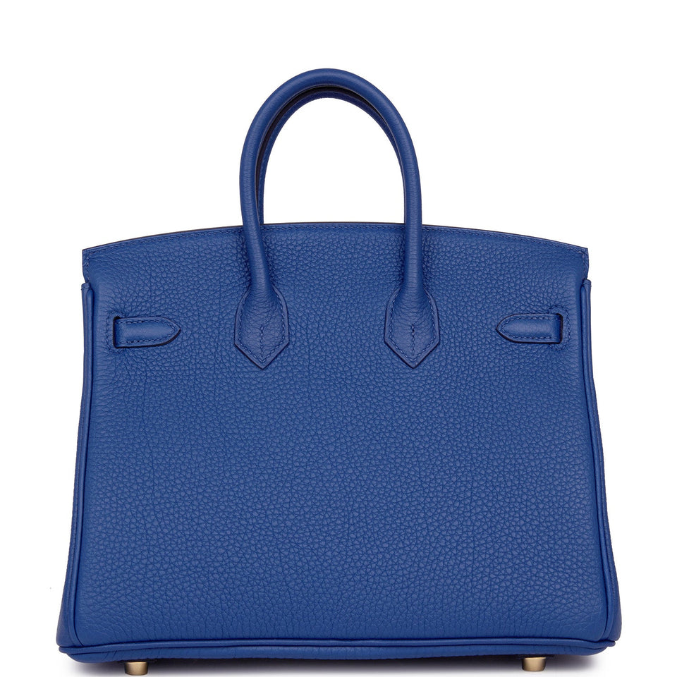Hermes Birkin 25 Bleu France Togo Gold Hardware