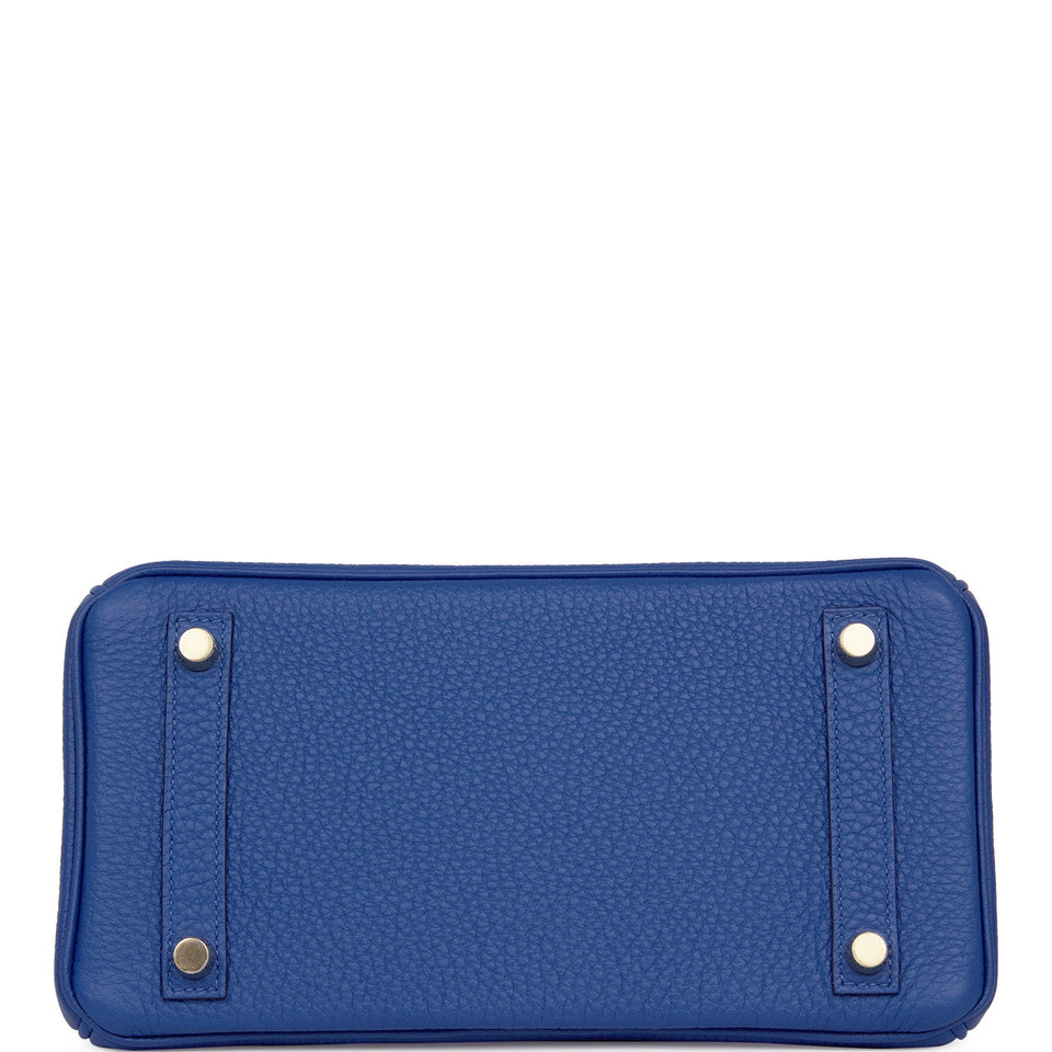 Hermes Birkin 25 Bleu France Togo Gold Hardware