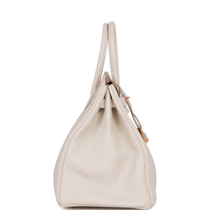 Hermes Birkin 35 Craie Togo Rose Gold Hardware