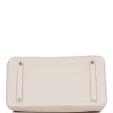 Hermes Birkin 35 Craie Togo Rose Gold Hardware