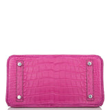 Hermes Birkin 25 Rose Scheherazade Matte Alligator Palladium Hardware