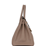 Hermes Birkin 35 Gris Tourterelle Togo Gold Hardware