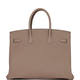 Hermes Birkin 35 Gris Tourterelle Togo Gold Hardware