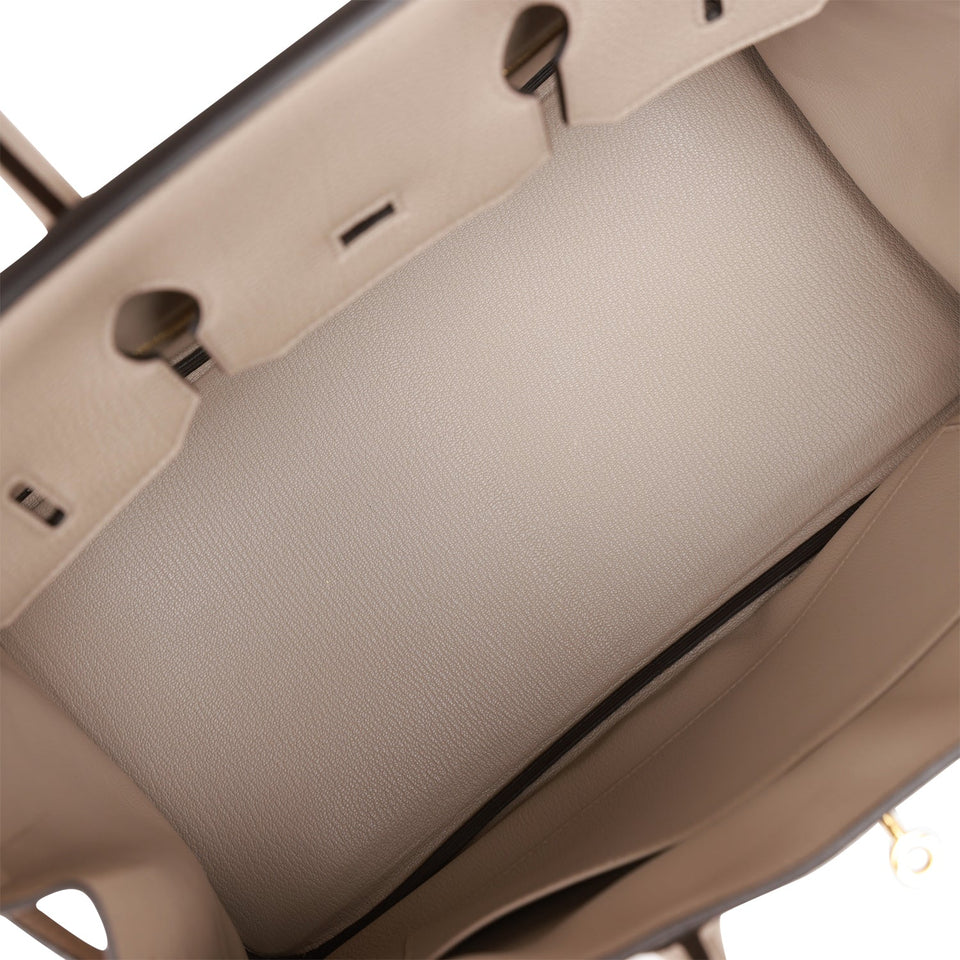 Hermes Birkin 35 Gris Tourterelle Togo Gold Hardware