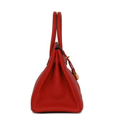 Hermes Birkin 30 Rouge Vif Togo Gold Hardware