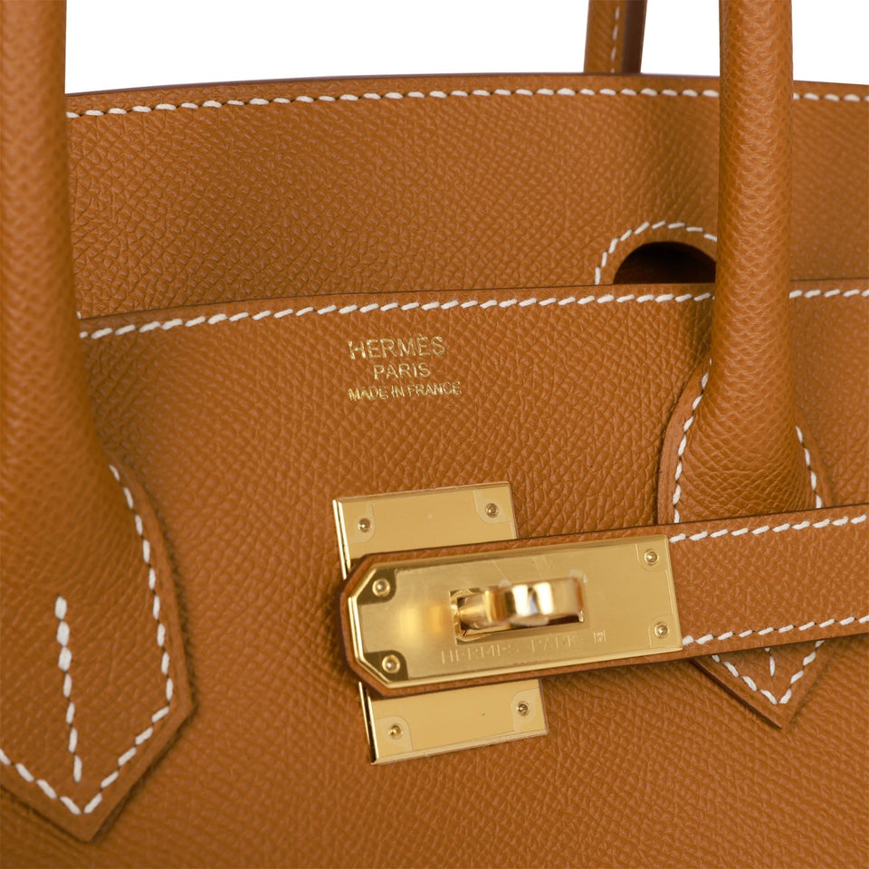 Hermes Birkin 30 Gold Epsom Gold Hardware