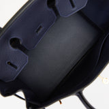 Hermes Birkin 30 Bleu Nuit Togo Gold Hardware