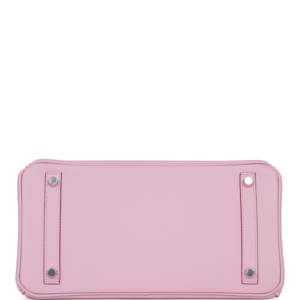 Hermes Birkin 30 Mauve Sylvestre Epsom Palladium Hardware