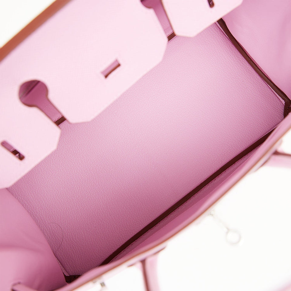 Hermes Birkin 30 Mauve Sylvestre Epsom Palladium Hardware