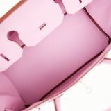 Hermes Birkin 30 Mauve Sylvestre Epsom Palladium Hardware