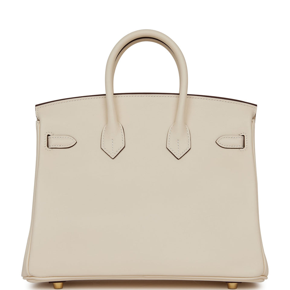 Hermes Birkin 25 Nata Swift Gold Hardware